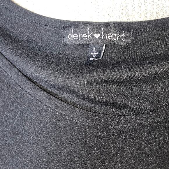 Derek Heart Super Soft Christmas Nighty T-Shirt Stretchy "Lets Get Lit"  Large - Picture 4 of 7